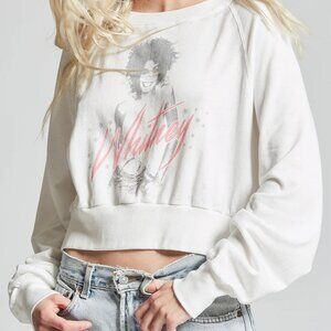 🎤✨Recycled Karma Whitney Houston Cropped Sweatshirt – XS – Worn 1 Time 🎤✨